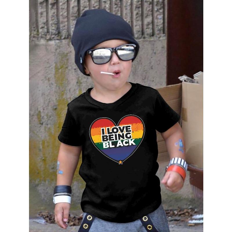 European size boys round-neck short-sleeved T-shirt with unique English patterns I LOVE BEING BLACK 98cm чёрный
European size boys round-neck short-sleeved T-shirt with unique English patterns I LOVE BEING BLACK 98cm чёрный