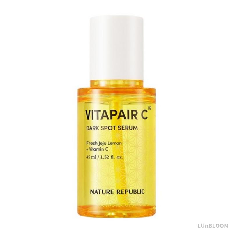 Nature Republic Vitapair C Dark Spot Serum 45ml / 90ml (+Free gift) 45ml
Nature Republic Vitapair C Dark Spot Serum 45ml / 90ml (+Free gift) 45ml