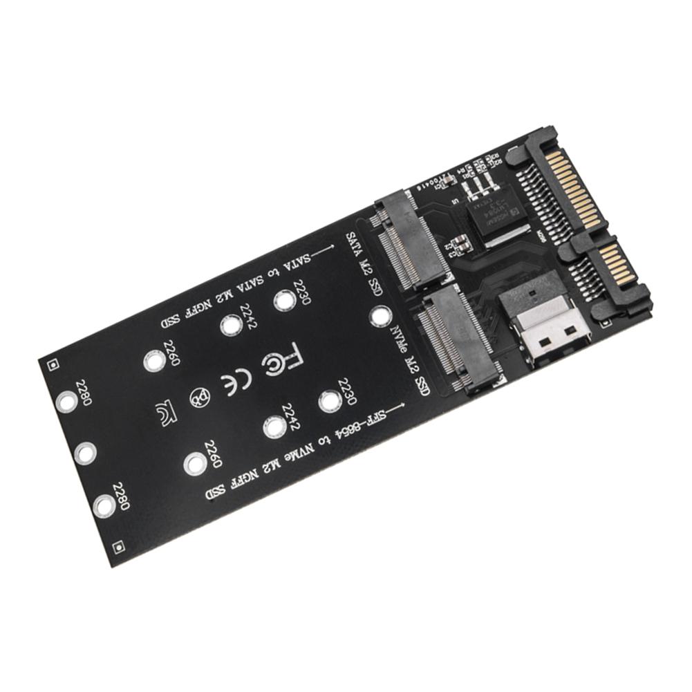 Адаптер M.2 на SATA SFF-8654 на M2 NVME SSD 22Pin SATA на плату розширення M2 Комбінований адаптер 2 в 1 підходить для материнської плати
Адаптер M.2 на SATA SFF-8654 на M2 NVME SSD 22Pin SATA на плату розширення M2 Комбінований адаптер 2 в 1 підходить для материнської плати