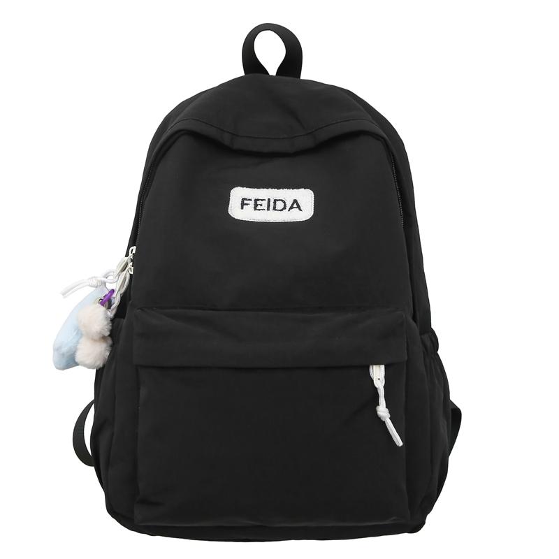 Школьный рюкзак для старшеклассников, женский, большой емкости Small чёрный