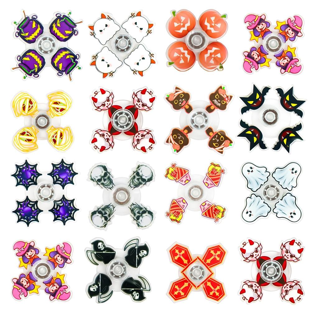 16PCS New Halloween Fidget Spinner Party Favors Cartoon Ghost Pumpkin Spider Web Spinning Top Anxiety ADHD Relief Figets Toy
16PCS New Halloween Fidget Spinner Party Favors Cartoon Ghost Pumpkin Spider Web Spinning Top Anxiety ADHD Relief Figets Toy
