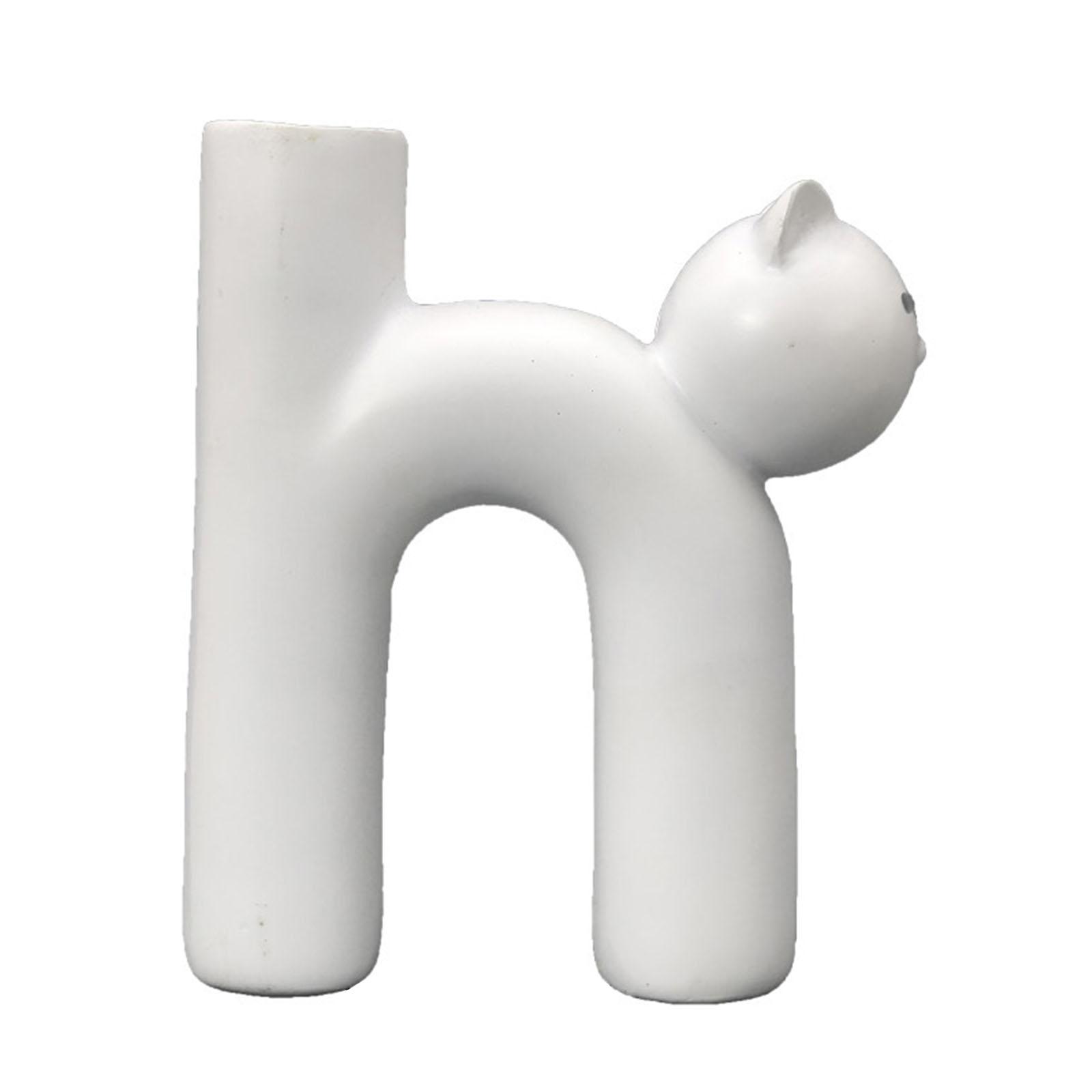 Resin Cat Flower Vase Handmade Artistic Plant Holder Gift Cute Kitty Shape Table Centerpiece Decor Cat Kitty Bud Flower Vase білий
Resin Cat Flower Vase Handmade Artistic Plant Holder Gift Cute Kitty Shape Table Centerpiece Decor Cat Kitty Bud Flower Vase білий