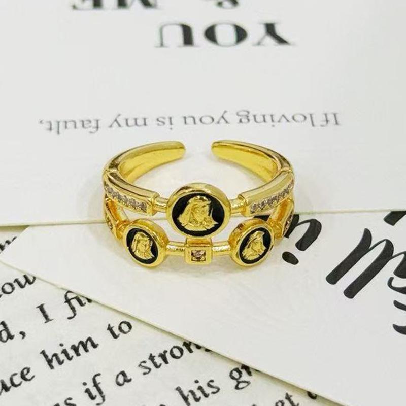 Enamel Double-Layer Ancient Coin Athena Open Ring Female Retro Niche High-End Light Luxury Ring Female Adjustable opening
Enamel Double-Layer Ancient Coin Athena Open Ring Female Retro Niche High-End Light Luxury Ring Female Adjustable opening