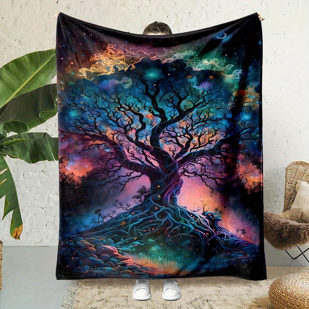 Vibrant Starry Sky Tree of Life Flannel Blanket – Reversible, All-Season Cozy Throw for Home, Office, or Travel Polyester 75x90cm28x35in
Vibrant Starry Sky Tree of Life Flannel Blanket – Reversible, All-Season Cozy Throw for Home, Office, or Travel Polyester 75x90cm28x35in