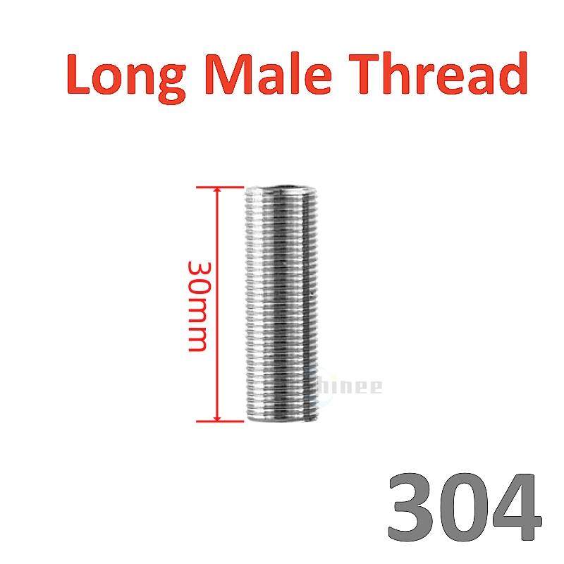 1/4 3/8 1/2 3/4 1 -2 BSPP Male 30 40 50-150mm 304 Stainless Steel Full Thread Nipple Barrel Nipple Pipe Fitting Water Tank 1l8 BSP
1/4 3/8 1/2 3/4 1 -2 BSPP Male 30 40 50-150mm 304 Stainless Steel Full Thread Nipple Barrel Nipple Pipe Fitting Water Tank 1l8 BSP