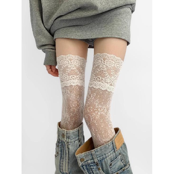 Spring and summer fashion sexy lace pattern stockings ultra-thin hollow long stockings white over-the-knee fishnet stockings for women Average Size белый
Spring and summer fashion sexy lace pattern stockings ultra-thin hollow long stockings white over-the-knee fishnet stockings for women Average Size белый