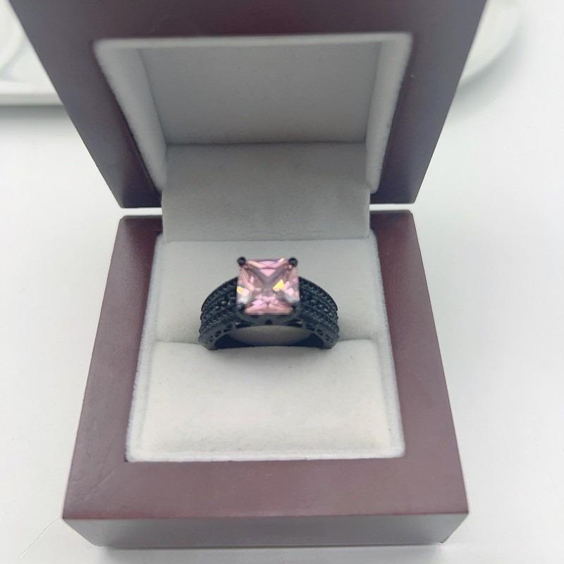 Stainless Steel Princess Cut Zircon Ring for Women Copper & Black Plated Statement Zircon for Bridal Party and Daily Wear 10
Stainless Steel Princess Cut Zircon Ring for Women Copper & Black Plated Statement Zircon for Bridal Party and Daily Wear 10