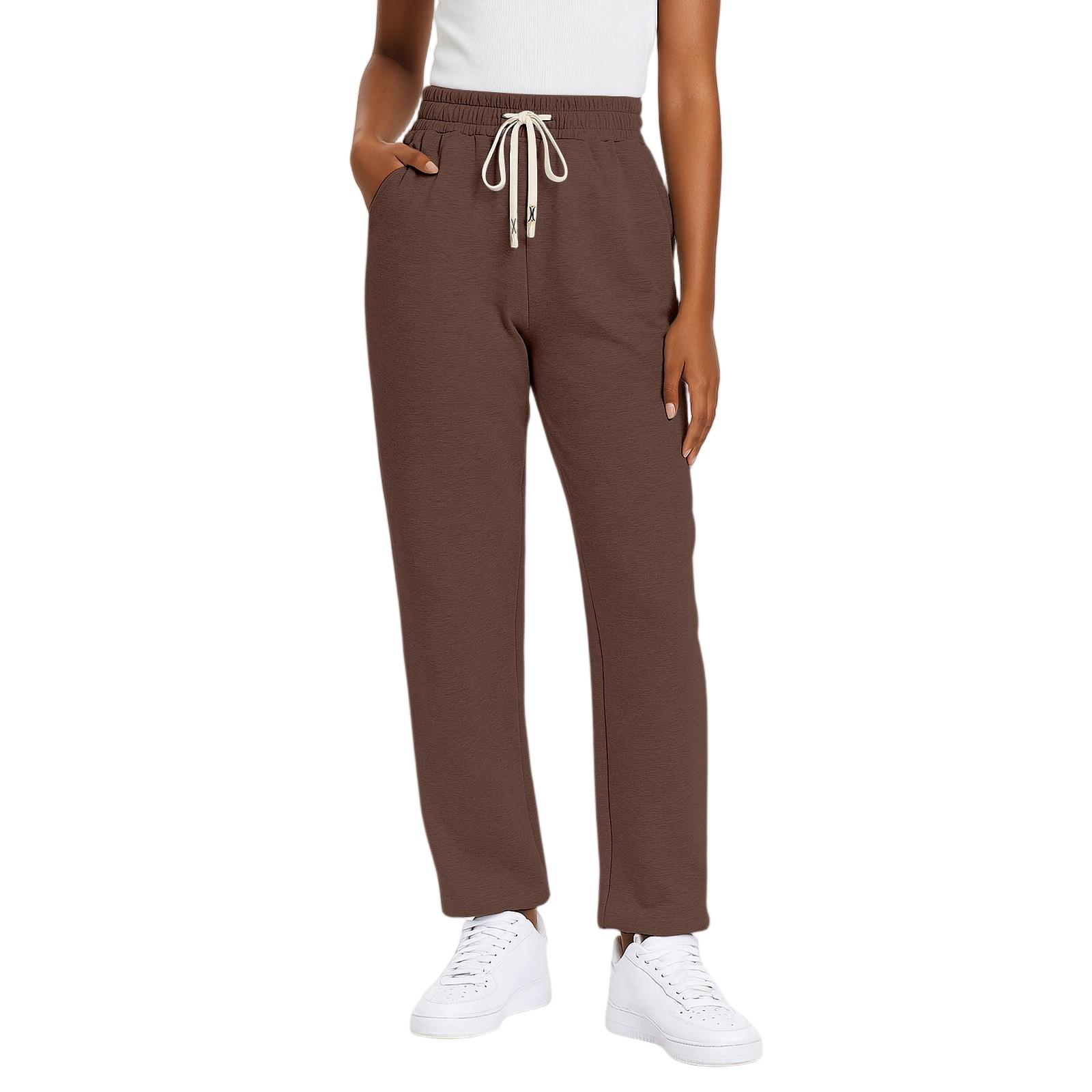 Ladies Fashionable Solid Color Straight Leg Pants With High Waist And Elastic Waist Casual Pants L коричневий
Ladies Fashionable Solid Color Straight Leg Pants With High Waist And Elastic Waist Casual Pants L коричневий