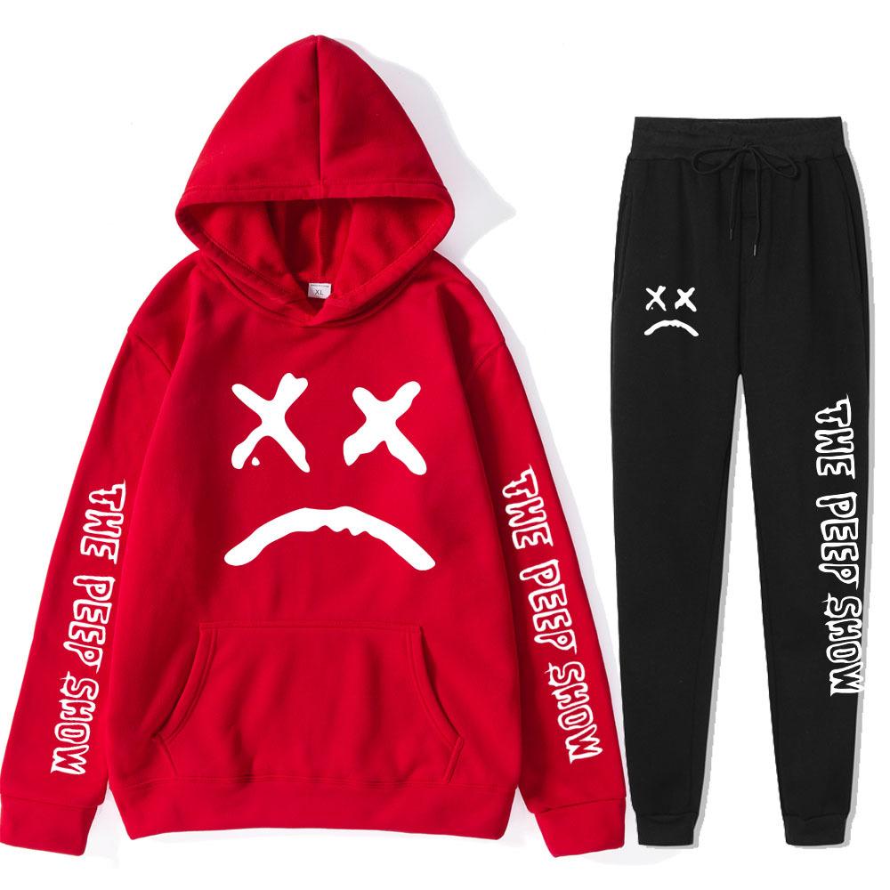 Autumn Winter Lil Peep The Peep Show Graphic Printed Hoodies Sweatpants Set Fashionable Casual Warm Sports Long Sleeved Pants Men s Sport Wear M
Autumn Winter Lil Peep The Peep Show Graphic Printed Hoodies Sweatpants Set Fashionable Casual Warm Sports Long Sleeved Pants Men s Sport Wear M