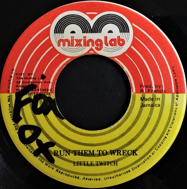 7inch Record LITTLE TWITCH - Run Them To Wreck NONE Mixing Lab Jamaica Reggae, Ska & Dub Used
7inch Record LITTLE TWITCH - Run Them To Wreck NONE Mixing Lab Jamaica Reggae, Ska & Dub Used
