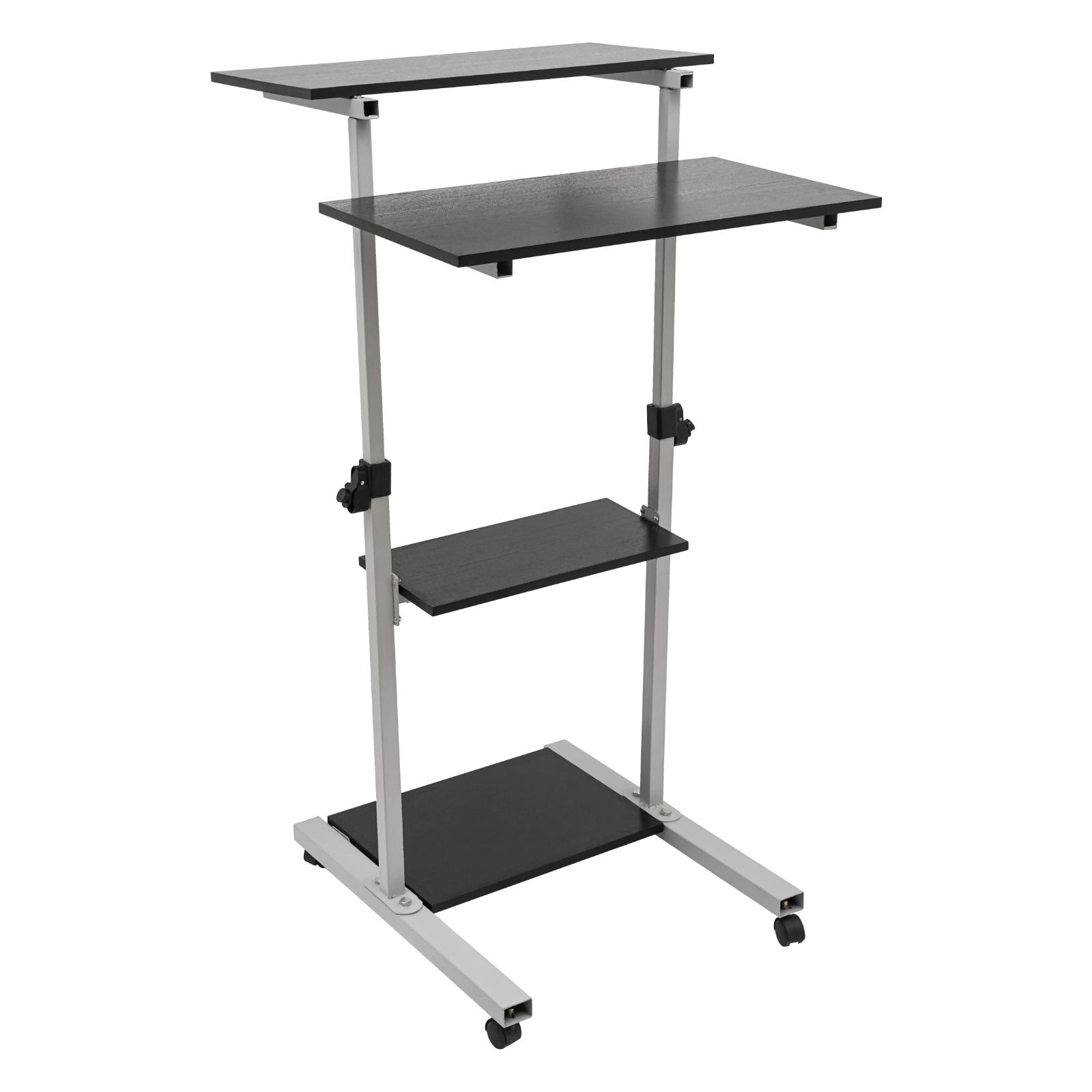 Silver Mobile Standing Desk Work Station, Stand Up Desk Cart Particle Board and Steel With Four Universal Wheels for Bedrooms срібний
Silver Mobile Standing Desk Work Station, Stand Up Desk Cart Particle Board and Steel With Four Universal Wheels for Bedrooms срібний