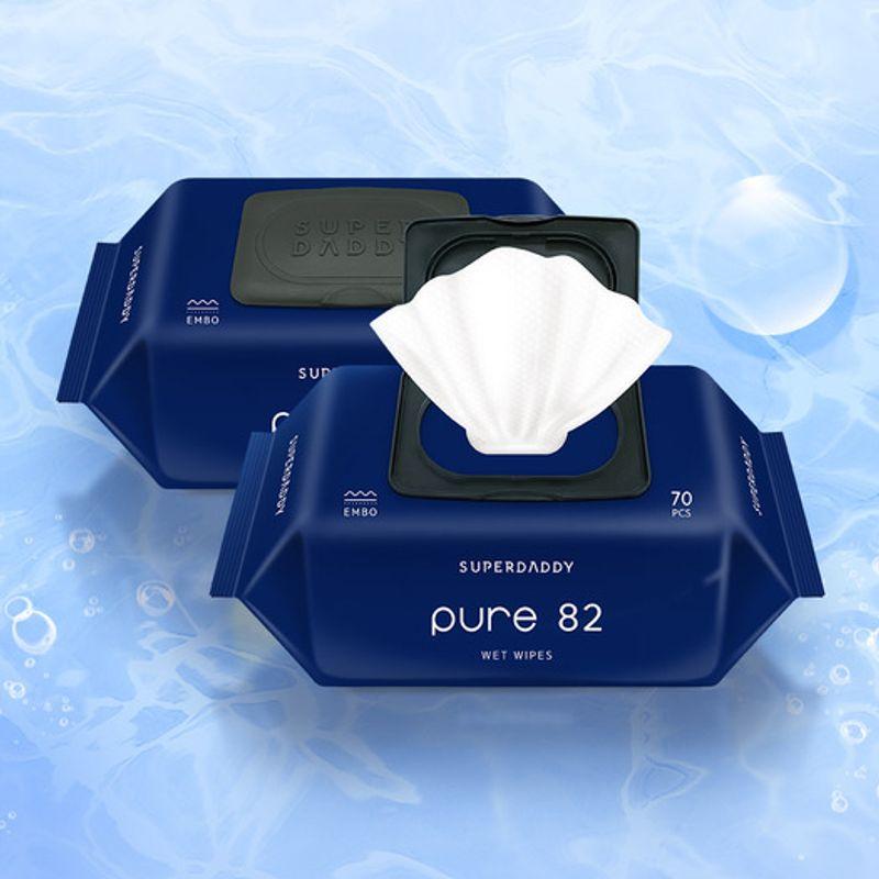 SUPER DADDY Pure82 Wet Tissue Cap Type 82gsm 70 Sheets (20 Packs) Pure82 70 sheets 20 packs
SUPER DADDY Pure82 Wet Tissue Cap Type 82gsm 70 Sheets (20 Packs) Pure82 70 sheets 20 packs