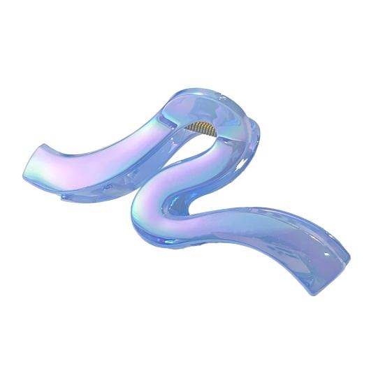 Hair Claw Large Size Wavy Wide Design Heavy-duty Hair Clip Pearlescent Texture Lightweight No Pressure on Scalp Hair Accessory синий
Hair Claw Large Size Wavy Wide Design Heavy-duty Hair Clip Pearlescent Texture Lightweight No Pressure on Scalp Hair Accessory синий