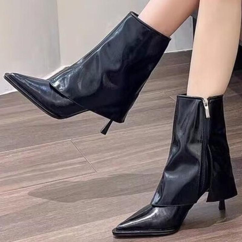 2024 Hot Sale Ladies Shoes Zipper Women s Boots Autumn Pointed Toe Solid Short Barrel Turned-over Edge Mid Heel Fashion Boots
2024 Hot Sale Ladies Shoes Zipper Women s Boots Autumn Pointed Toe Solid Short Barrel Turned-over Edge Mid Heel Fashion Boots