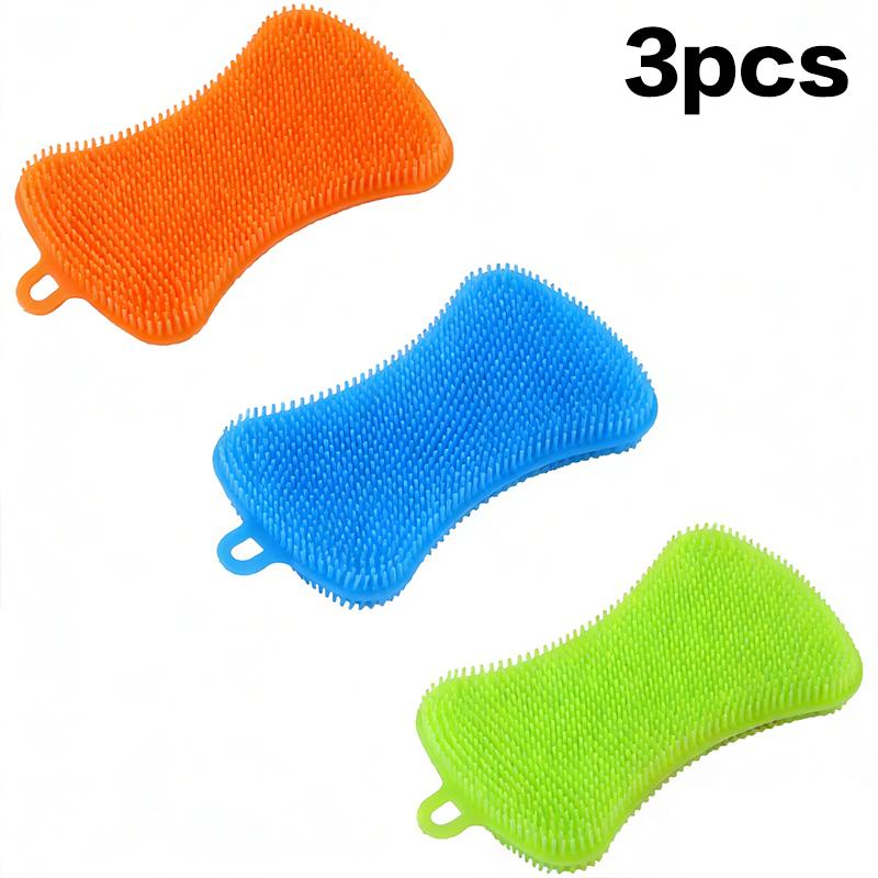 3PCS Food-Grade Silicone Dish Sponges Multi-Purpose Efficient Kitchen Gadgets Delicate Sponge Brush for Kitchen 3pcs
3PCS Food-Grade Silicone Dish Sponges Multi-Purpose Efficient Kitchen Gadgets Delicate Sponge Brush for Kitchen 3pcs