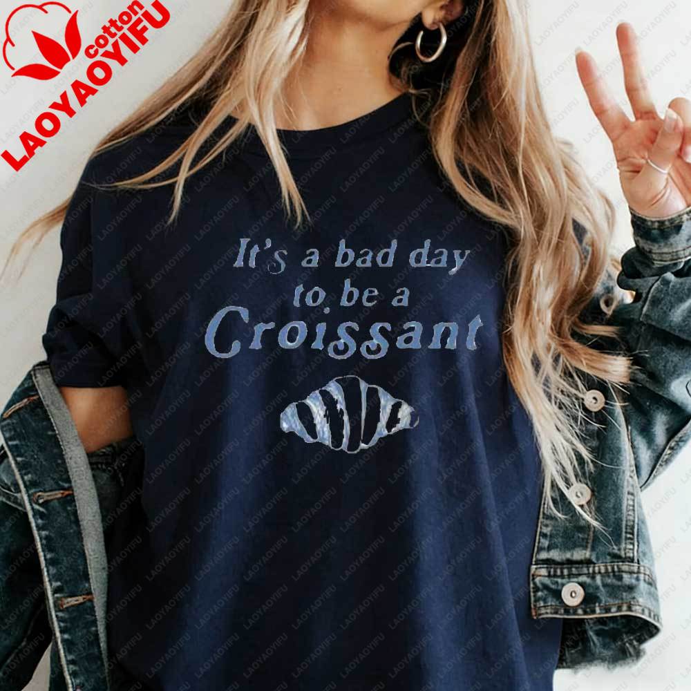 Funny Croissant TShirt Its A Bad Day To Be A Croissant Graphic Tee Womens Cotton Retro Food Print Shirt Gift for Food Lovers 3XL
Funny Croissant TShirt Its A Bad Day To Be A Croissant Graphic Tee Womens Cotton Retro Food Print Shirt Gift for Food Lovers 3XL