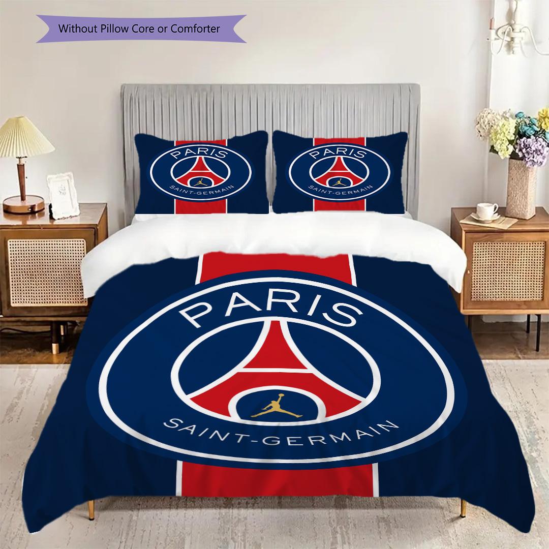 Paris F.C Pattern Bedding Quilt Set Quilt Cover Pillowcase Home Decoration Birthday Gift (1 * duvet cover + 2 * pillowcase, without core) 140x200cm
Paris F.C Pattern Bedding Quilt Set Quilt Cover Pillowcase Home Decoration Birthday Gift (1 * duvet cover + 2 * pillowcase, without core) 140x200cm