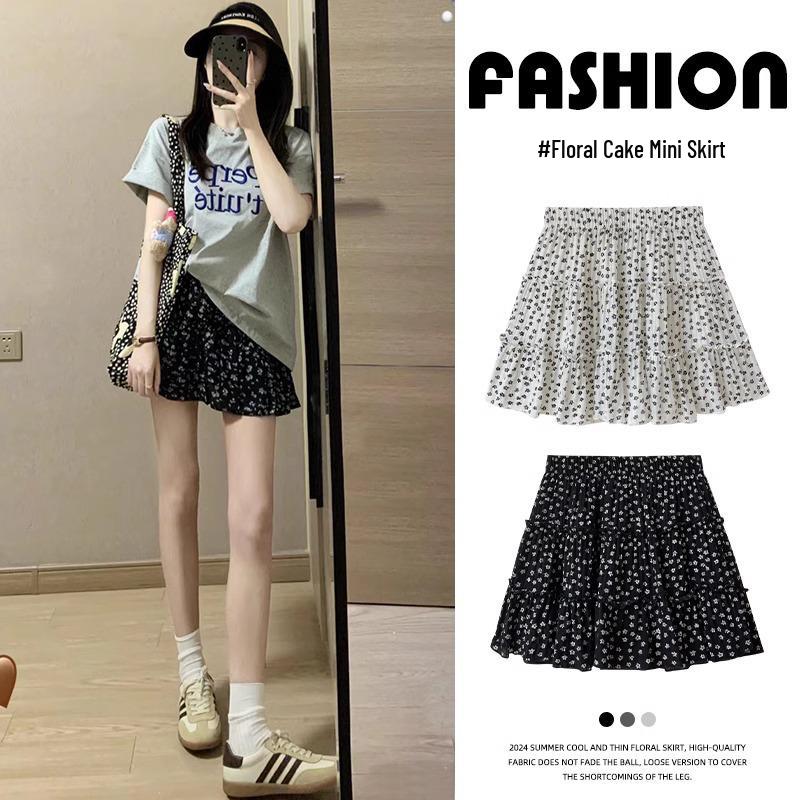 Women’s High Waist Black Floral Chiffon Culottes Skirt - Summer 2025 Petite A-Line Slimming Cake Design Mini Skirt L (for 106-115 Jin)
Women’s High Waist Black Floral Chiffon Culottes Skirt - Summer 2025 Petite A-Line Slimming Cake Design Mini Skirt L (for 106-115 Jin)