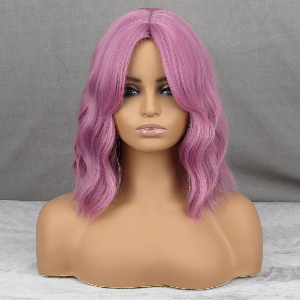 MISS WIG Фиолетовый волнистый парик из синтетического термостойкого волокна для женщин с челкой, черный, розовый, коричневый, косплей, повседневная одежда, парик 35 cm
MISS WIG Фиолетовый волнистый парик из синтетического термостойкого волокна для женщин с челкой, черный, розовый, коричневый, косплей, повседневная одежда, парик 35 cm