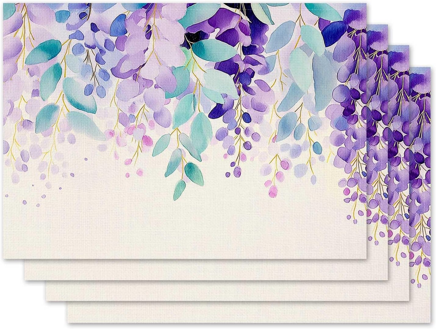 Eucalyptus Leaves Placemat Set of 4 Spring Plants Placemats Purple Flowers Table Mats for Indoor Outdoor Home Party Kitchen Dining Decor Farmhouse Bur 4Pcs
Eucalyptus Leaves Placemat Set of 4 Spring Plants Placemats Purple Flowers Table Mats for Indoor Outdoor Home Party Kitchen Dining Decor Farmhouse Bur 4Pcs