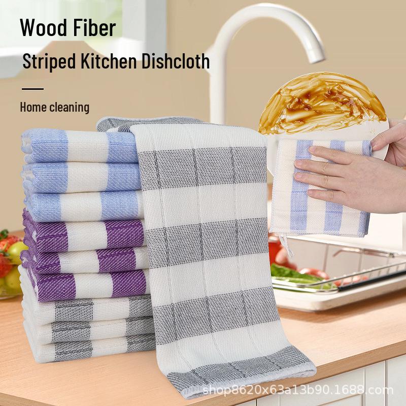 Cross-Border Wood Fiber Dishcloth: Kitchen & Housekeeping Cleaning Towel 1 piece, no packaging
Cross-Border Wood Fiber Dishcloth: Kitchen & Housekeeping Cleaning Towel 1 piece, no packaging