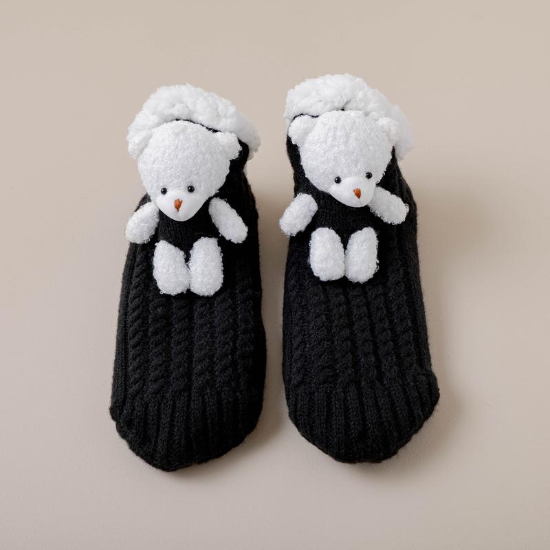 10Pair Thick Socks Women S Winter Velvet Thickened Warm Lamb Wool Non-Slip Floor Socks Cute Bear Home Sleeping Socks One size fits all чорний
10Pair Thick Socks Women S Winter Velvet Thickened Warm Lamb Wool Non-Slip Floor Socks Cute Bear Home Sleeping Socks One size fits all чорний