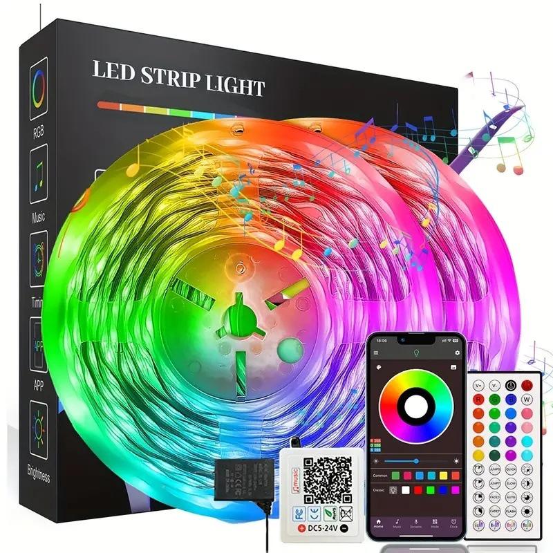 Комплект самоклеящейся RGB светодиодной ленты 24 В с 44-кнопочным Bluetooth музыкальным контроллером Custom Color Box Packaging
Комплект самоклеящейся RGB светодиодной ленты 24 В с 44-кнопочным Bluetooth музыкальным контроллером Custom Color Box Packaging