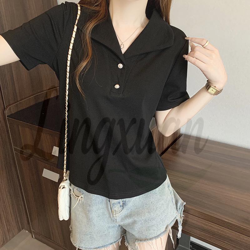 Summer 2026 Plus Size Women s Lapel Slimming Short Sleeve T-shirt L чорний
Summer 2026 Plus Size Women s Lapel Slimming Short Sleeve T-shirt L чорний