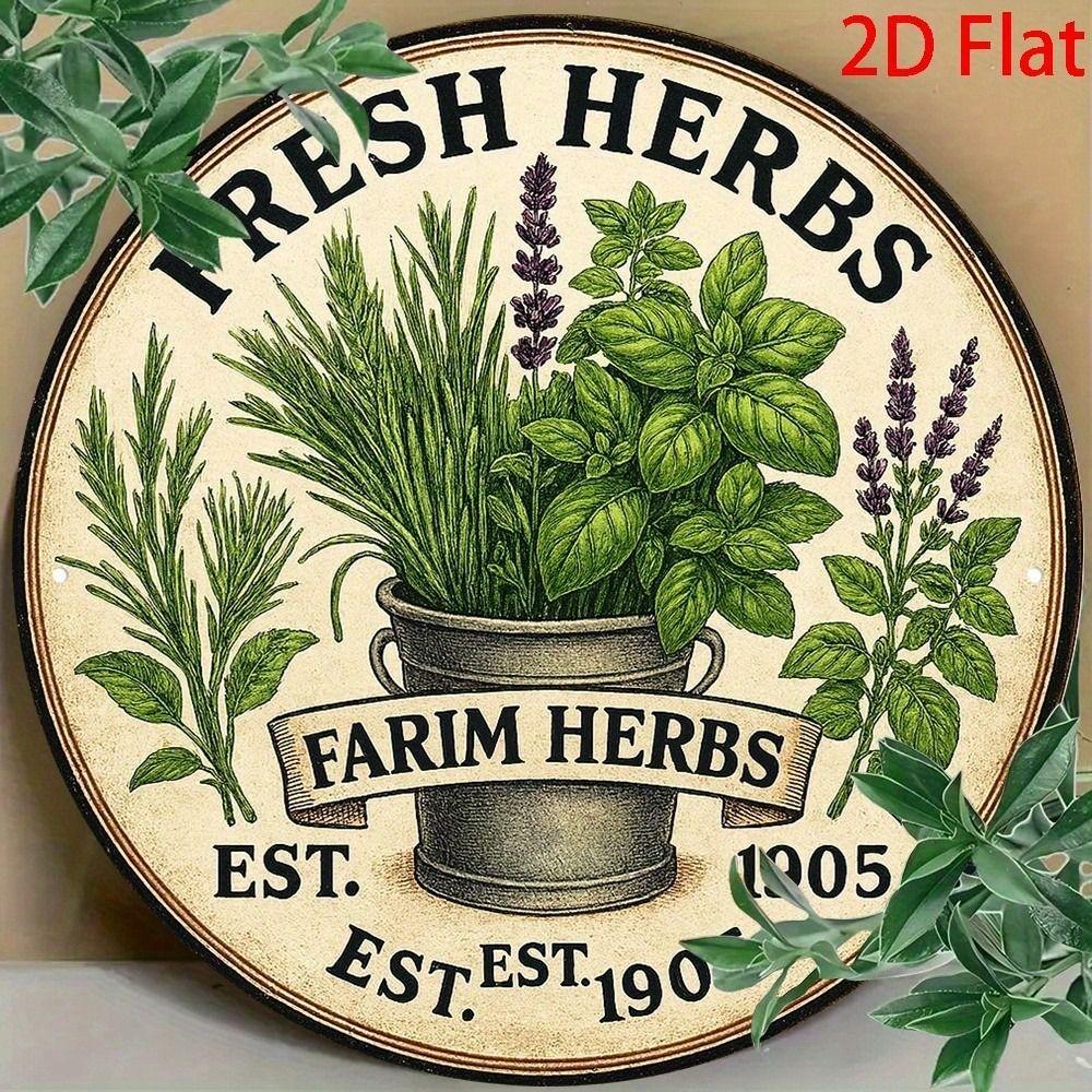 Vintage Metal Poster Wall Art Herbs Kitchen Sign
Vintage Metal Poster Wall Art Herbs Kitchen Sign