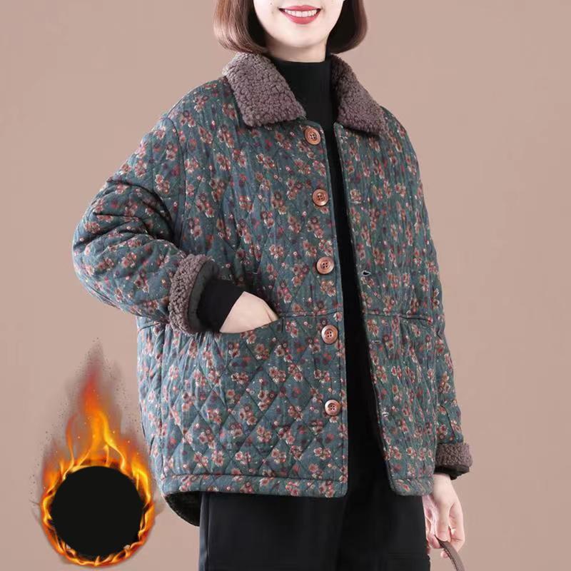 Женское осенне-зимнее пальто с подкладкой, однобортное, с цветочным узором, в стиле ретро, короткое, повседневное, шерстяное пальто XXXXL
Женское осенне-зимнее пальто с подкладкой, однобортное, с цветочным узором, в стиле ретро, короткое, повседневное, шерстяное пальто XXXXL
