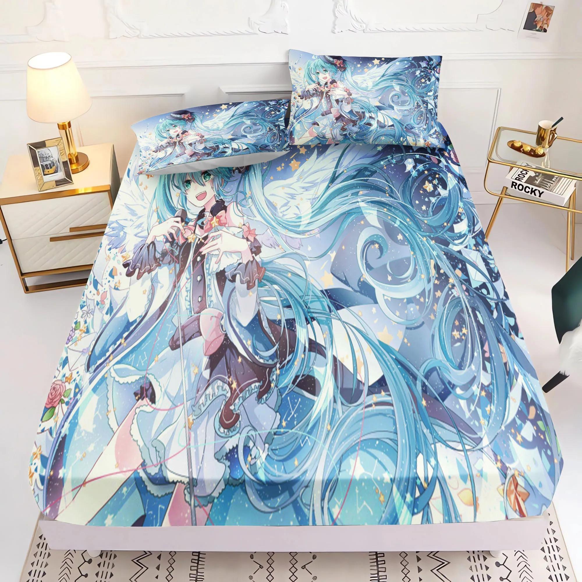 Простыня на резинке с принтом Hatsune Miku Comforte Покрывало для кровати Полный комплект 3D Детское постельное белье Аниме Декор комнаты Дом 135x200cm
Простыня на резинке с принтом Hatsune Miku Comforte Покрывало для кровати Полный комплект 3D Детское постельное белье Аниме Декор комнаты Дом 135x200cm
