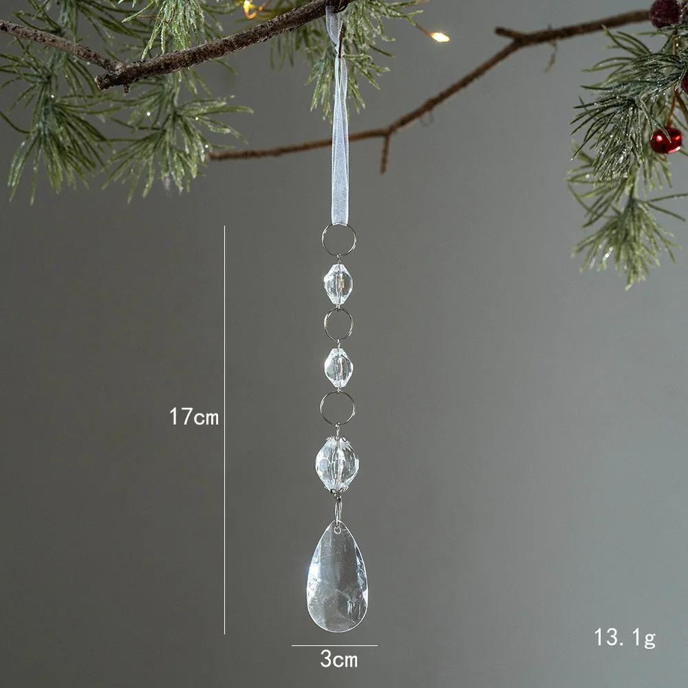 Christmas Transparent Snowflake Crystal Pendants Decorations Xmas Tree Hanging Ornament Christmas Home Decorations New Year Gift
Christmas Transparent Snowflake Crystal Pendants Decorations Xmas Tree Hanging Ornament Christmas Home Decorations New Year Gift