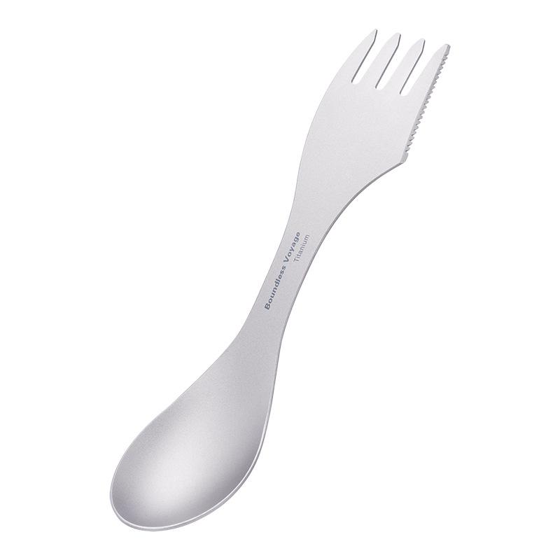 Essential Pure Titanium Cutlery Set: Spoon, Knife, Fork, Teaspoon, Soup Spoon, Steak Knife, Fruit Fork - Three-in-One Design.
Essential Pure Titanium Cutlery Set: Spoon, Knife, Fork, Teaspoon, Soup Spoon, Steak Knife, Fruit Fork - Three-in-One Design.