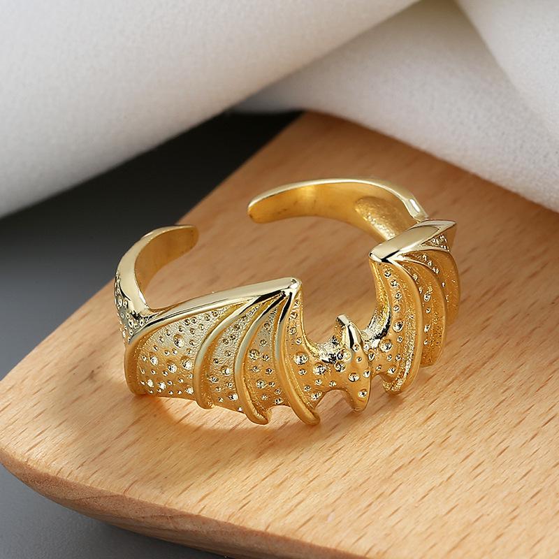 European and American Gothic Korean Style Bat Open Couple Rings Adjustable
European and American Gothic Korean Style Bat Open Couple Rings Adjustable