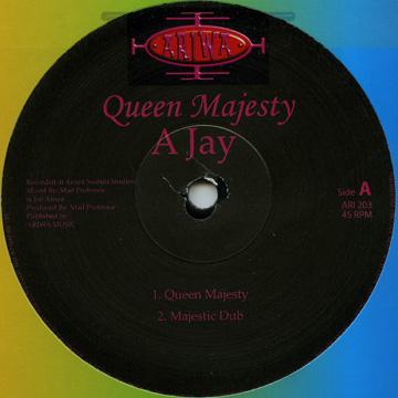 12inch Record A JAY - Queen Majesty; Majestic Dub / Right ARI12203 Ariwa UK 2006 UK Reggae, Ska & Dub
12inch Record A JAY - Queen Majesty; Majestic Dub / Right ARI12203 Ariwa UK 2006 UK Reggae, Ska & Dub