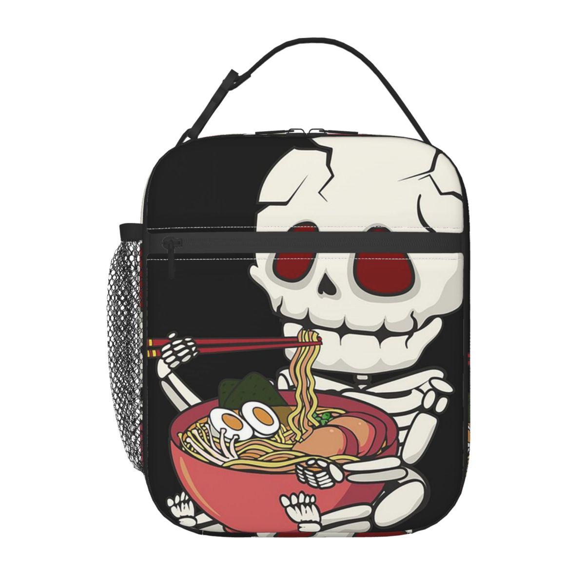 Cartoon Skeleton Eating Ramen Food Halloween Insulated Lunch Bag for Women Kids Portable Food Boxes Thermal Lunch Box Tote One Size
Cartoon Skeleton Eating Ramen Food Halloween Insulated Lunch Bag for Women Kids Portable Food Boxes Thermal Lunch Box Tote One Size