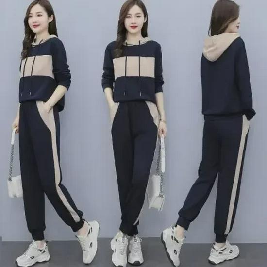 2025 Women s Spliced Hooded Two-Piece Set: Casual Plus Size Spring/Autumn Sportswear 4XL
2025 Women s Spliced Hooded Two-Piece Set: Casual Plus Size Spring/Autumn Sportswear 4XL