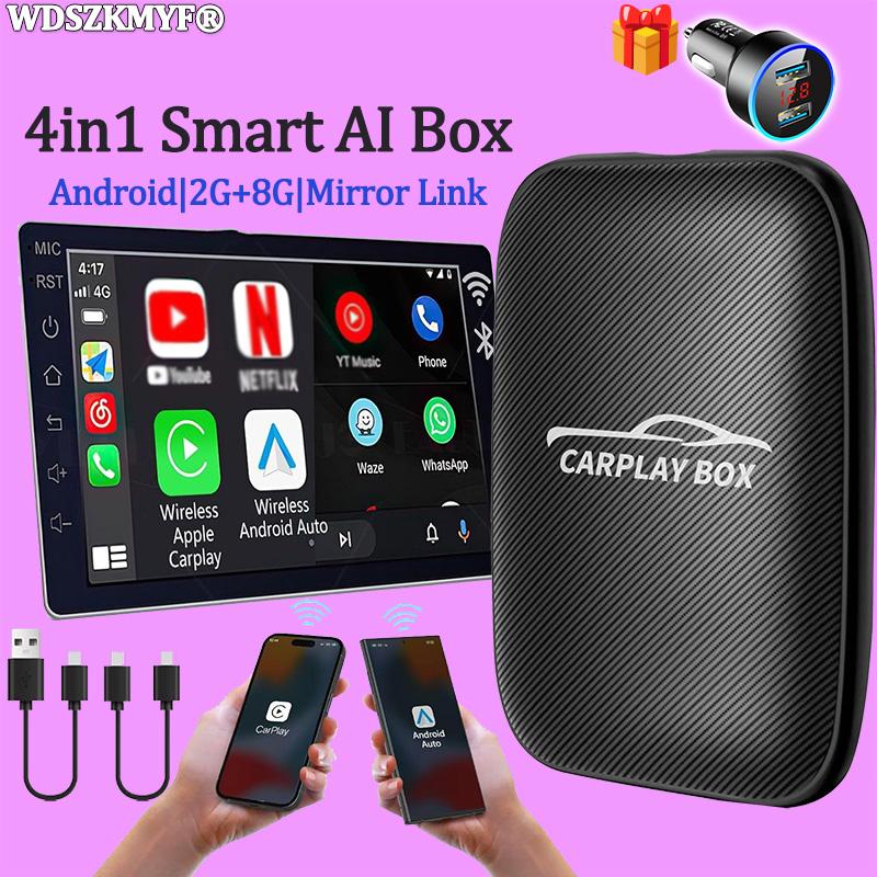 4 в 1 Carplay Box Android Auto беспроводной адаптер Carplay WiFi TF карта Smart TV Box для Netflix Youtube Smart car systems подарок
4 в 1 Carplay Box Android Auto беспроводной адаптер Carplay WiFi TF карта Smart TV Box для Netflix Youtube Smart car systems подарок