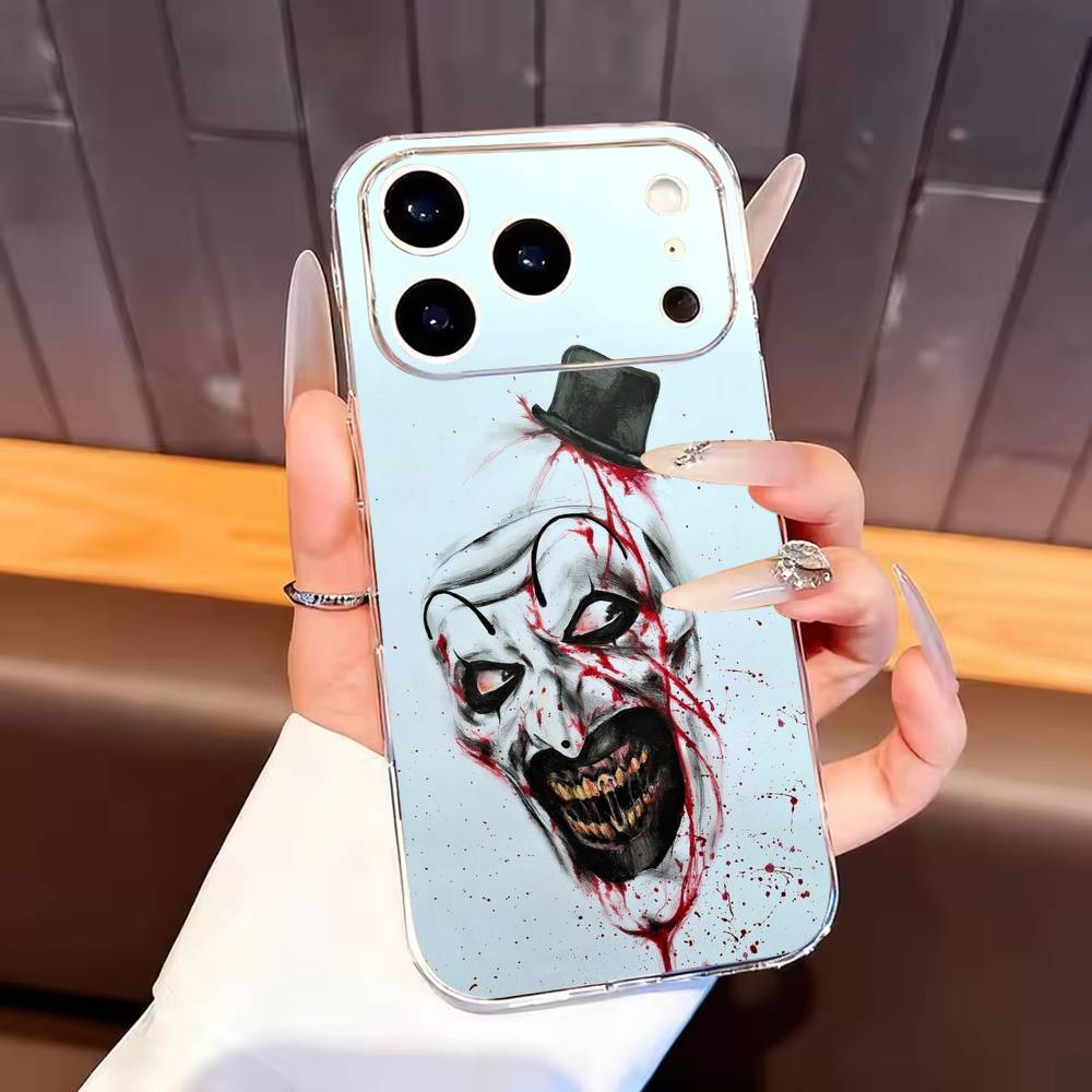 Art the Clown horror T-Terrifi Phone Case For iPhone17,16,15,14,13,12,11 Plus,Pro Max Soft Transparent Cover iPhone13PROMAX
Art the Clown horror T-Terrifi Phone Case For iPhone17,16,15,14,13,12,11 Plus,Pro Max Soft Transparent Cover iPhone13PROMAX