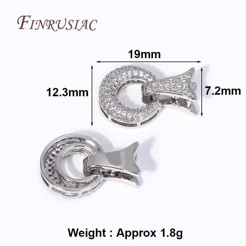 18K Gold Plated Inlay Zircon Round Connector For Pearl Bracelet/Necklace Making Supplies Fashion Jewelry Clasps DIY Accessories 1 Piece
18K Gold Plated Inlay Zircon Round Connector For Pearl Bracelet/Necklace Making Supplies Fashion Jewelry Clasps DIY Accessories 1 Piece
