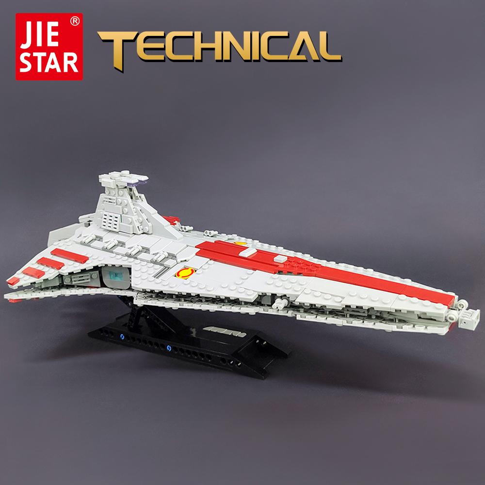 67106 JIESTAR Высокотехнологичный Moc Истребитель-крейсер класса Венатор Кирпичный Технический Модель Здание Звездные Блоки Космический Корабль Игрушки белый
67106 JIESTAR Высокотехнологичный Moc Истребитель-крейсер класса Венатор Кирпичный Технический Модель Здание Звездные Блоки Космический Корабль Игрушки белый