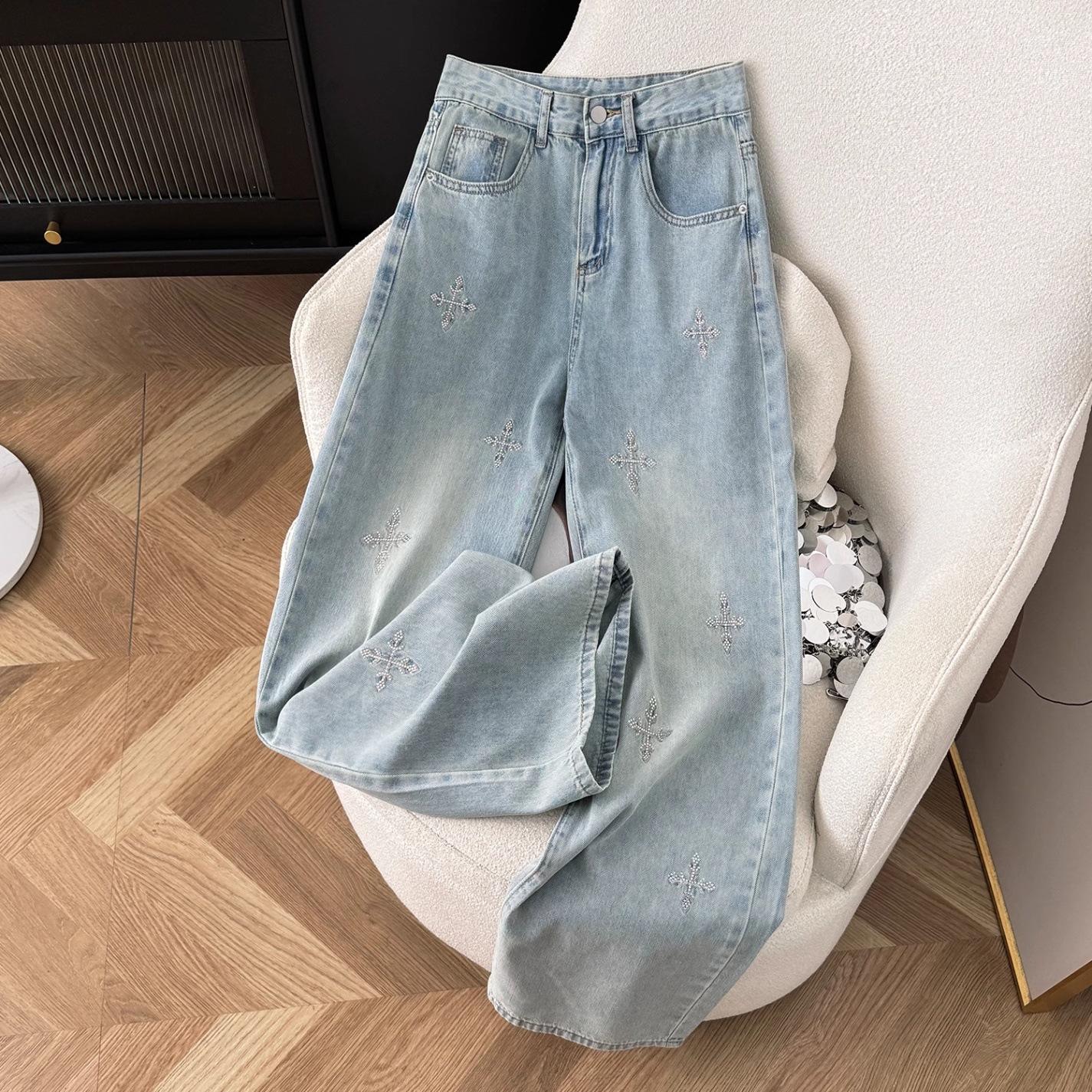 Girl s Jacquard Wide-Leg Slimming Jeans - Women s Spring 2025 High-Waisted Straight-Leg Pants Triple Extra Large
Girl s Jacquard Wide-Leg Slimming Jeans - Women s Spring 2025 High-Waisted Straight-Leg Pants Triple Extra Large