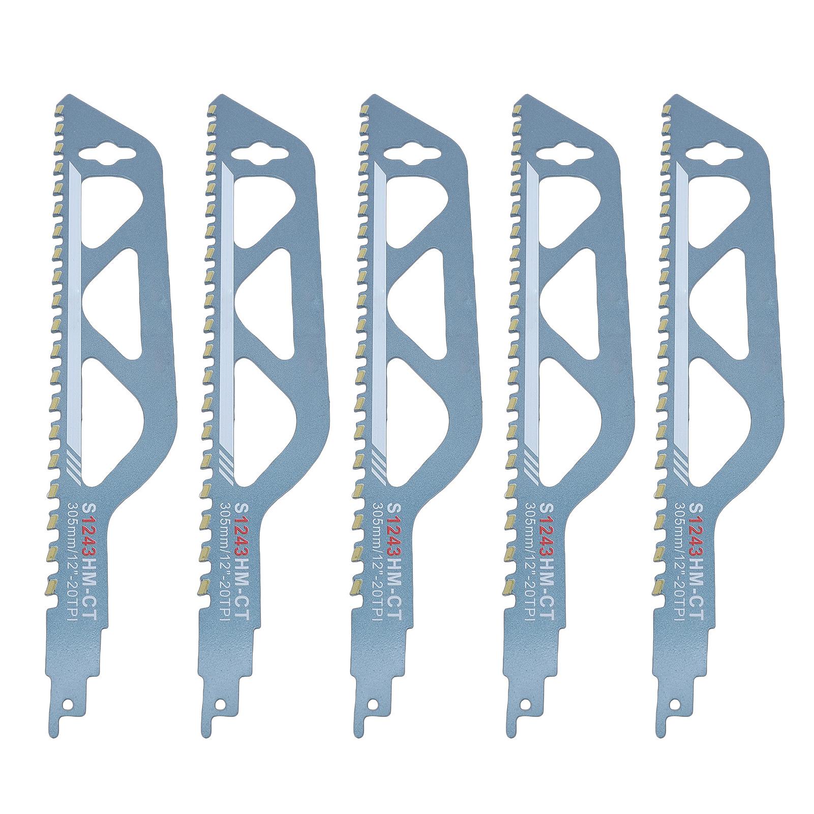 12inch Reciprocating Saw Blades 20TPI Concrete Saw Blades Hard Alloy Teeth with Robust Steel Backing for Red Brick
12inch Reciprocating Saw Blades 20TPI Concrete Saw Blades Hard Alloy Teeth with Robust Steel Backing for Red Brick