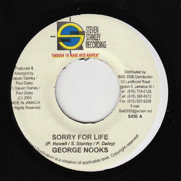 7inch Record GEORGE NOOKS Sorry For Life NONE Steven Stanley 2005 Jamaica Reggae Ska Dub Used
7inch Record GEORGE NOOKS Sorry For Life NONE Steven Stanley 2005 Jamaica Reggae Ska Dub Used