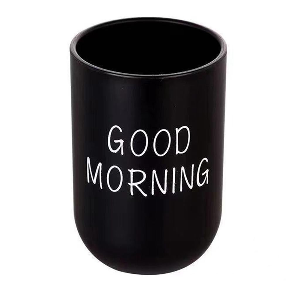 330ml Japanese Style Letters Design PP Toothbrush Holder Container Bathroom Rinse Cup Black
330ml Japanese Style Letters Design PP Toothbrush Holder Container Bathroom Rinse Cup Black