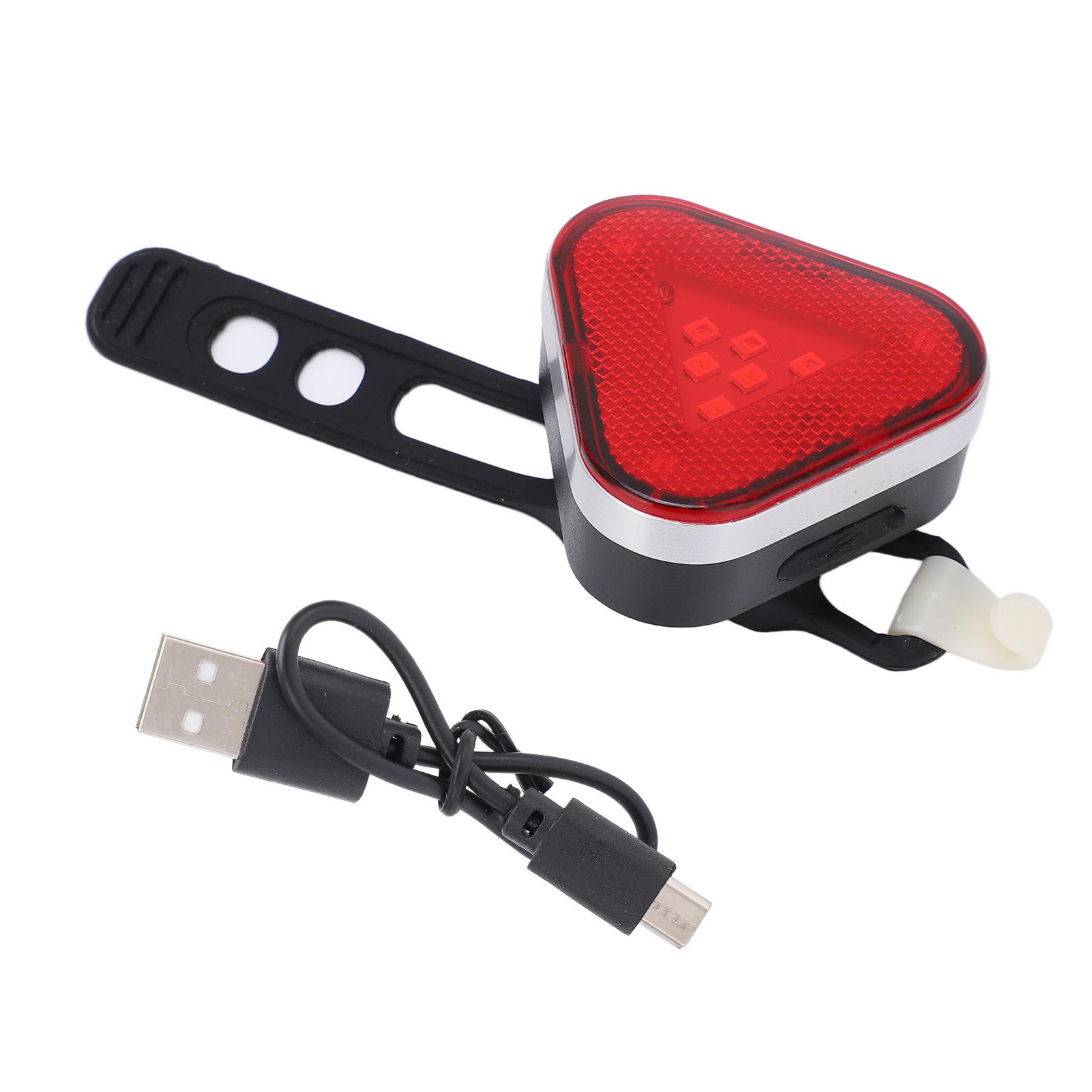 Bike Tail Light Rechargeable Waterproof Bicycle Triangular Warning Tail Lamp with 4 Flashing Modes
Bike Tail Light Rechargeable Waterproof Bicycle Triangular Warning Tail Lamp with 4 Flashing Modes