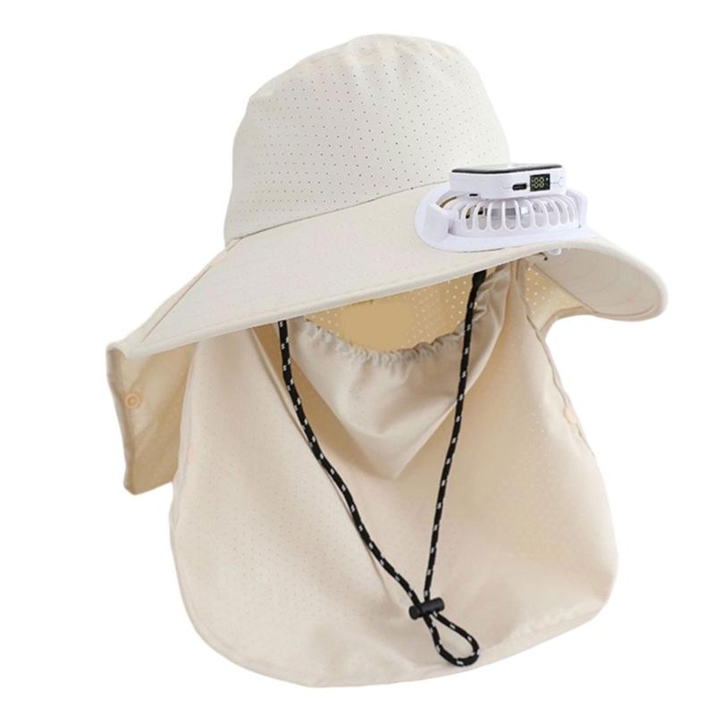 Solar Powered Cooling Hat With Face Coverage For Outdoor Activity Sun Protections Ventilation Adjustable Fisherman Hat бежевий
Solar Powered Cooling Hat With Face Coverage For Outdoor Activity Sun Protections Ventilation Adjustable Fisherman Hat бежевий