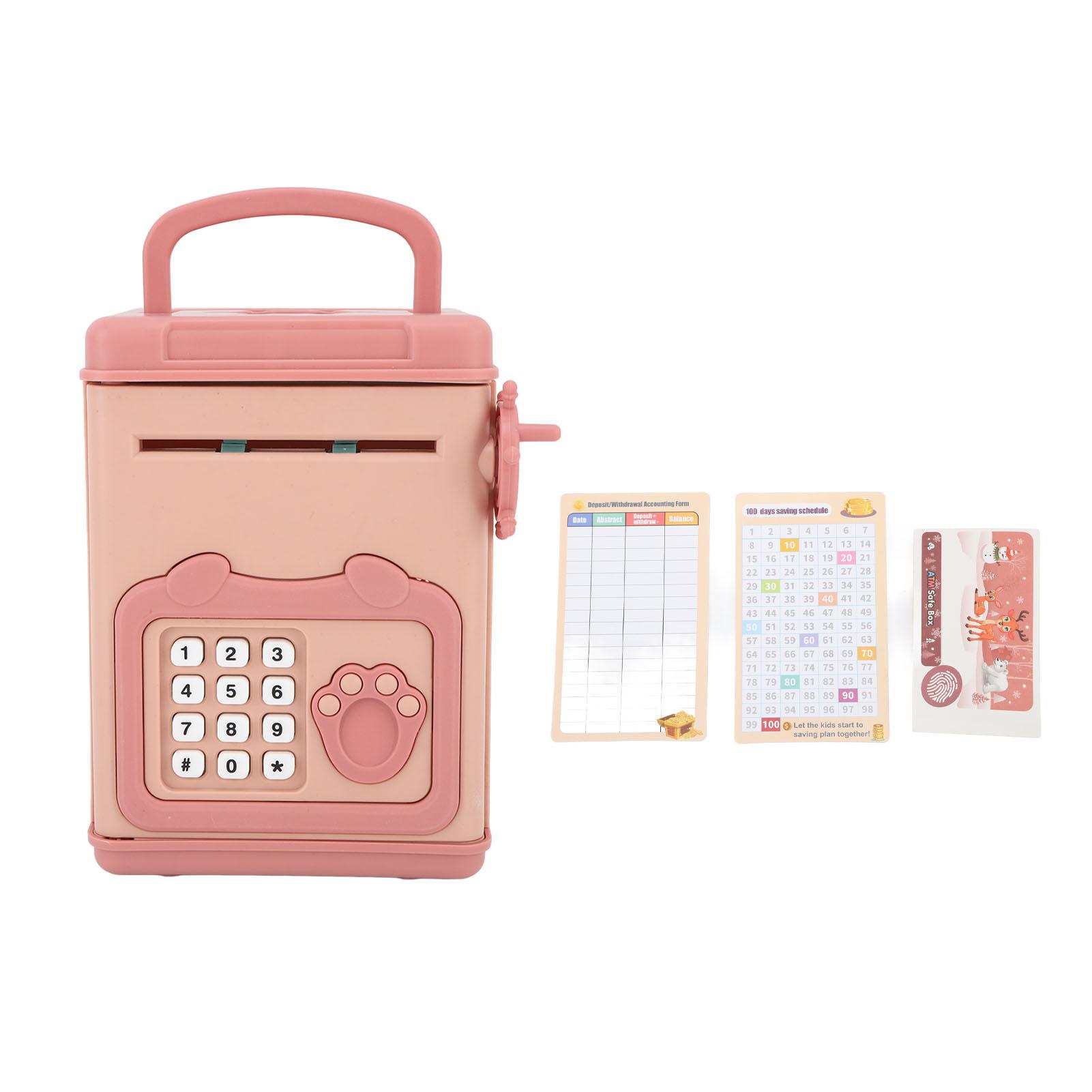 Automatic Money Scroll Bank Cartoon Multifunction 4 Digit Cipher Portable Money Saving Box for Kids
Automatic Money Scroll Bank Cartoon Multifunction 4 Digit Cipher Portable Money Saving Box for Kids
