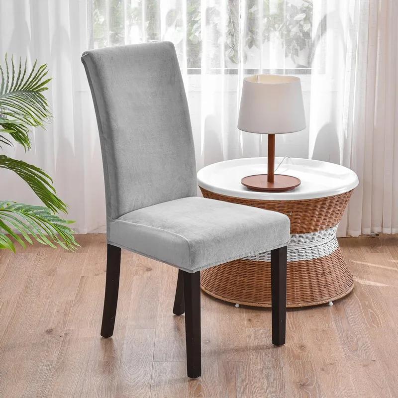 Soft Velvet Dining Chair Cover Universal Long Back Chair Slipcovers Elastic Seat Protector Case for Dining Room Home Decor 1 Piece
Soft Velvet Dining Chair Cover Universal Long Back Chair Slipcovers Elastic Seat Protector Case for Dining Room Home Decor 1 Piece