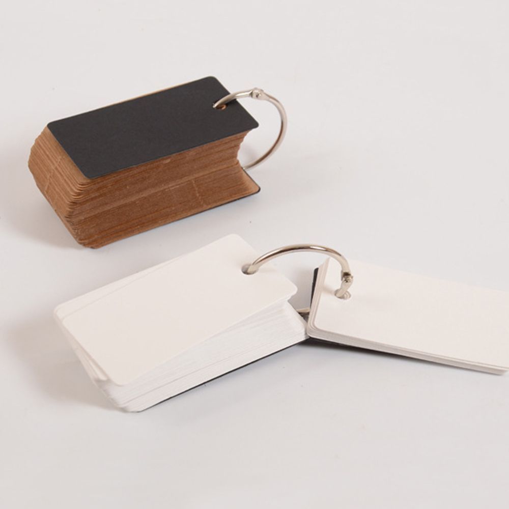 100 Pages Kraft Paper Easy Flip Stationery Blank Metal Binder Ring Flash Cards Study Cards Memo білий
100 Pages Kraft Paper Easy Flip Stationery Blank Metal Binder Ring Flash Cards Study Cards Memo білий